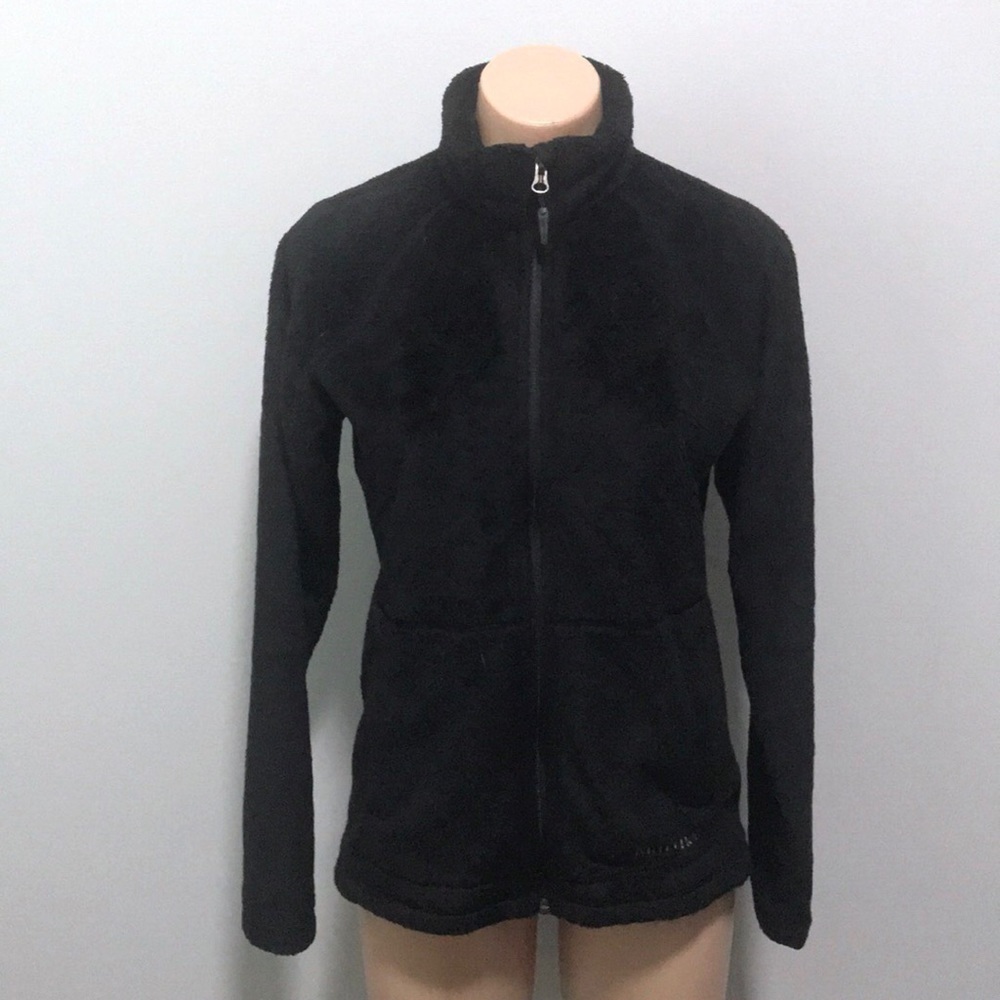 Marmot Black Fuzzy Furry Fleece Full Zip Jacket